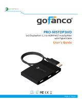 gofanco PRO-MSTDP3HD User manual