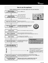 Whirlpool ADG 7340 Program Chart