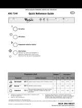 Whirlpool ADG 7340 Program Chart