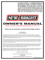 New Bright 81410 Owner's manual