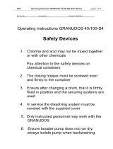 Granudos 100-S4 Operating Instructions Manual