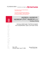 Renesas H8/38124 Series User manual