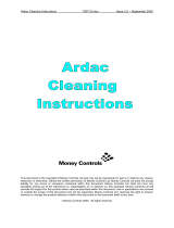 Money Controls Ardac Cleaning Instructions Manual