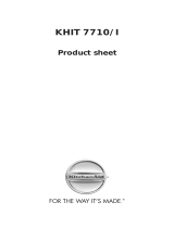 KitchenAid KHIT 7710/I Program Chart