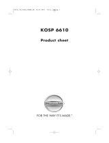 KitchenAid KOSP 6610/IX Program Chart