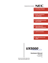 NEC UX5000 User manual