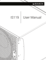 Adamson IS119 User manual
