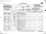 Whirlpool AWO 9561 WP Program Chart