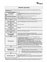 Whirlpool AWZ 3669 WP Program Chart