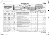 Whirlpool AWOE 9348 WP Program Chart