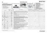 Maytag MWA 10149 WH Program Chart