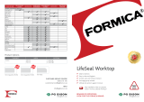 PG BISON FORMICA LifeSeal Worktop Quick start guide