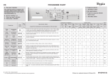 Whirlpool AWO 5546 Program Chart