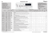 Whirlpool TDLR 70220 Program Chart