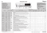 Whirlpool TDLR 70230 Program Chart