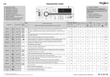 Whirlpool TDLR 70255 Program Chart