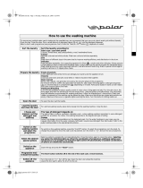 Polar PDP 619/P Program Chart