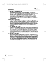 Whirlpool AKR 904-1 IN Program Chart