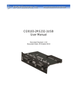 BiPOM Electronics CG9103-2RS232-1USB User manual