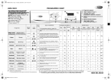 Whirlpool AWG 310 D WP Program Chart