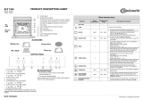 Bauknecht ELZ 7260 IN Program Chart