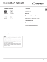 Indesit IDV 75 (KW) User guide