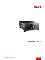 Barco G100-W22 Installation guide