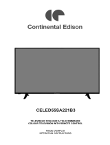 CONTINENTAL EDISON CELED55SA221B3 User manual