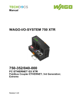 WAGO ETHERNET Fieldbus Coupler/XTR User manual