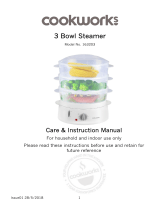 Cookworks 3 Bowl Steamer User manual