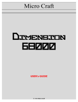 Micro Craft Dimension 68000 User manual