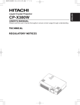 Hitachi CPX380 User manual