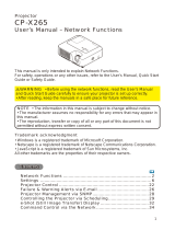Hitachi CP-X505 series User manual