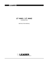 Leader LT4441/4442 User manual