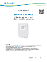 SenseAir tSENSE VAV Disp User manual
