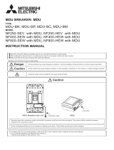 Mitsubishi Electric MDU Breaker User manual