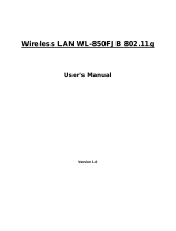 ViewSonic WL-850FJB User manual