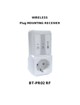 Watts Industries BT-PR02 RF User manual