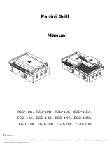 Panini Grill EGD-10A User manual