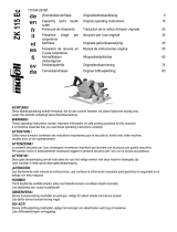 Mafell ZK 115 E Operating instructions