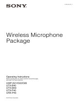 Sony UTX-M40 Operating Instructions Manual