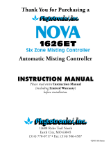 Phytotronics Nova 1626ET User manual