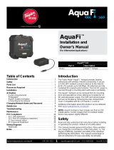 LCI Taylor Made AquaFi 781414 Installation and Owner's Manual