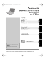Panasonic CF-52 Series Operating Instructions Manual