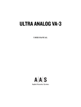 AAS ULTRA ANALOG VA-3 User manual