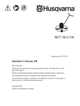 Husqvarna Wacker Neuson MCT36-5 CN User manual