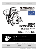 Portable Winch Greenworks Commercial 82W1 PCW3000-Li User manual