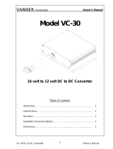 Vanner VC-30 Owner's manual