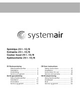 SystemAir 251-10/B Cookerhood White Owner's manual