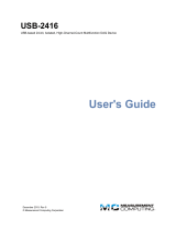 Measurement Computing USB-2416 User manual